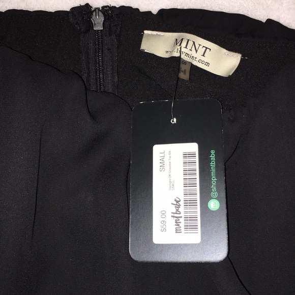 Black Star Off-The-Shoulder Top (Size Small) - Picture 3 of 3